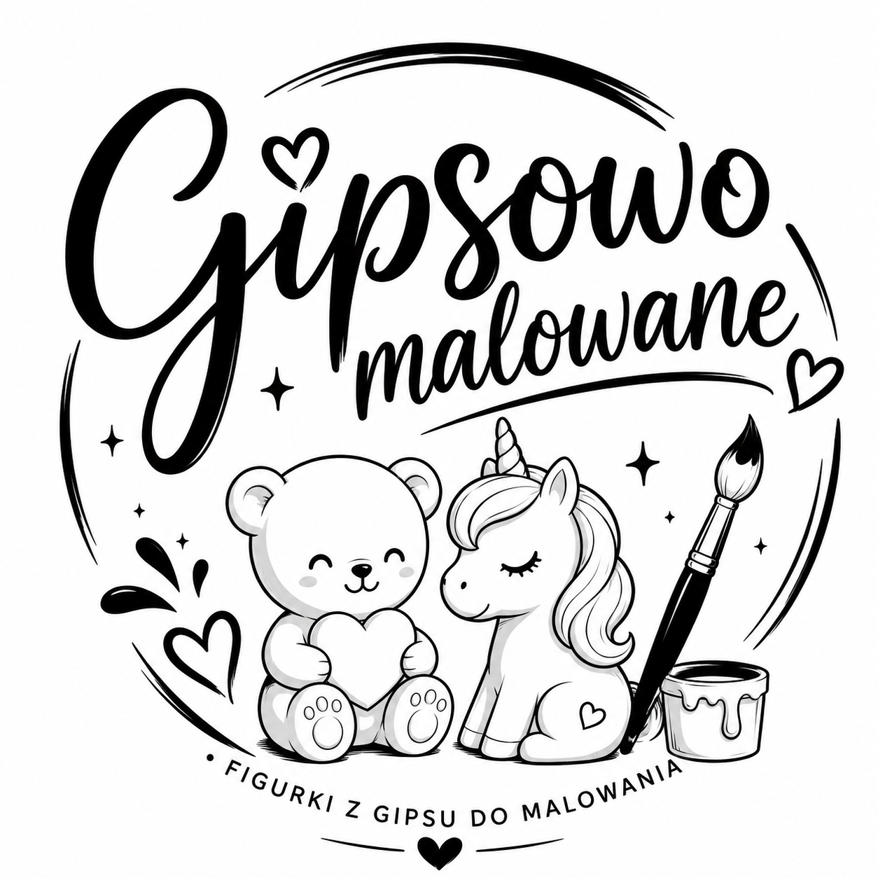Gipsowo malowane